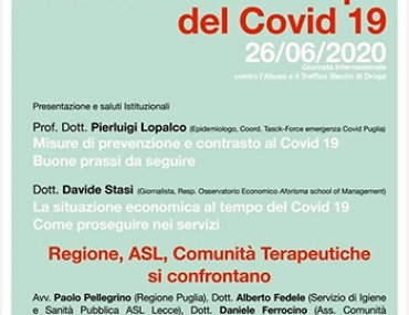 Le Comunità Terapeutiche nel tempo del Covid 19